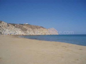 beaches Anafi island, Cyclades, Greece