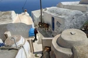 Anafi Chora village, Cyclades, Greece