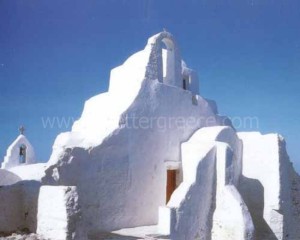 Mykonos churches, Cyclades, Greece