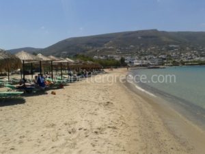 Livadia beach on Paros island in Greece