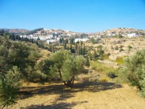 walking around Lefkes on Paros island in Greece